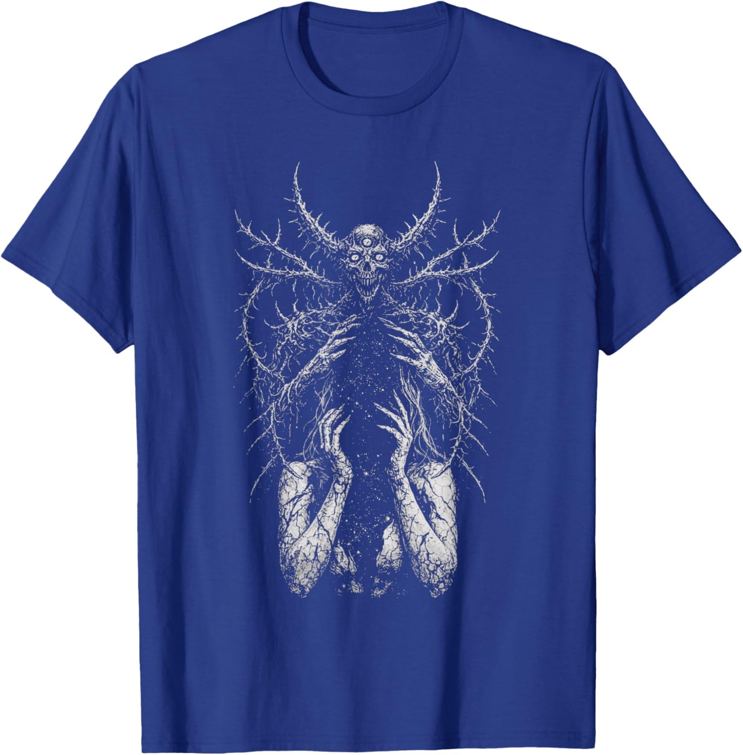 Skull Demon Cryptid Eldritch Horror Goth Occult Aesthetic T-Shirt - T-Shirt | Royal
