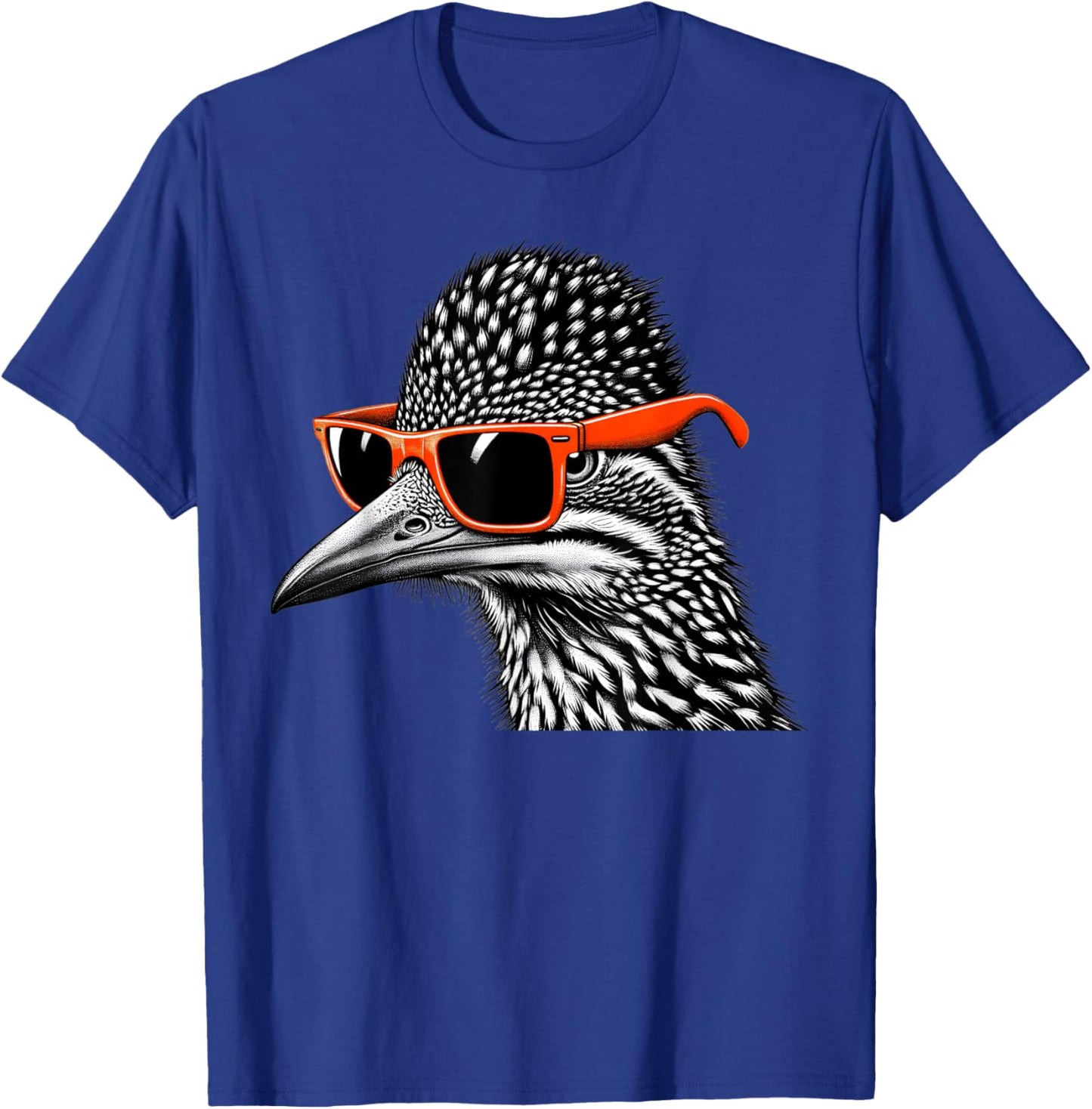 Cool Roadrunner Bird Wearing Sunglasses Graphic Art T-Shirt - T-Shirt | Royal