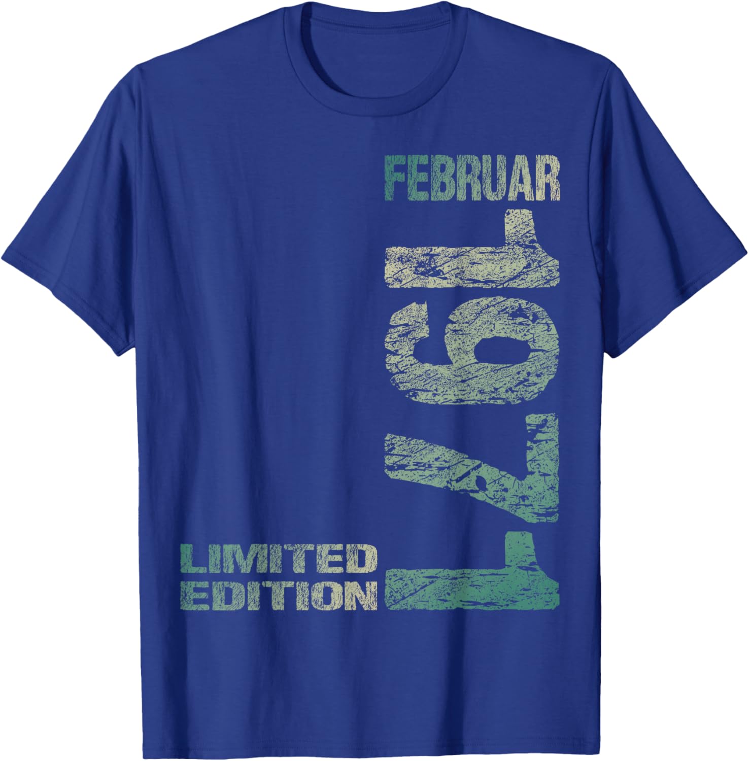 February 1971 Man Woman 55th Birthday Limited Edition T-Shirt - T-Shirt | Royal