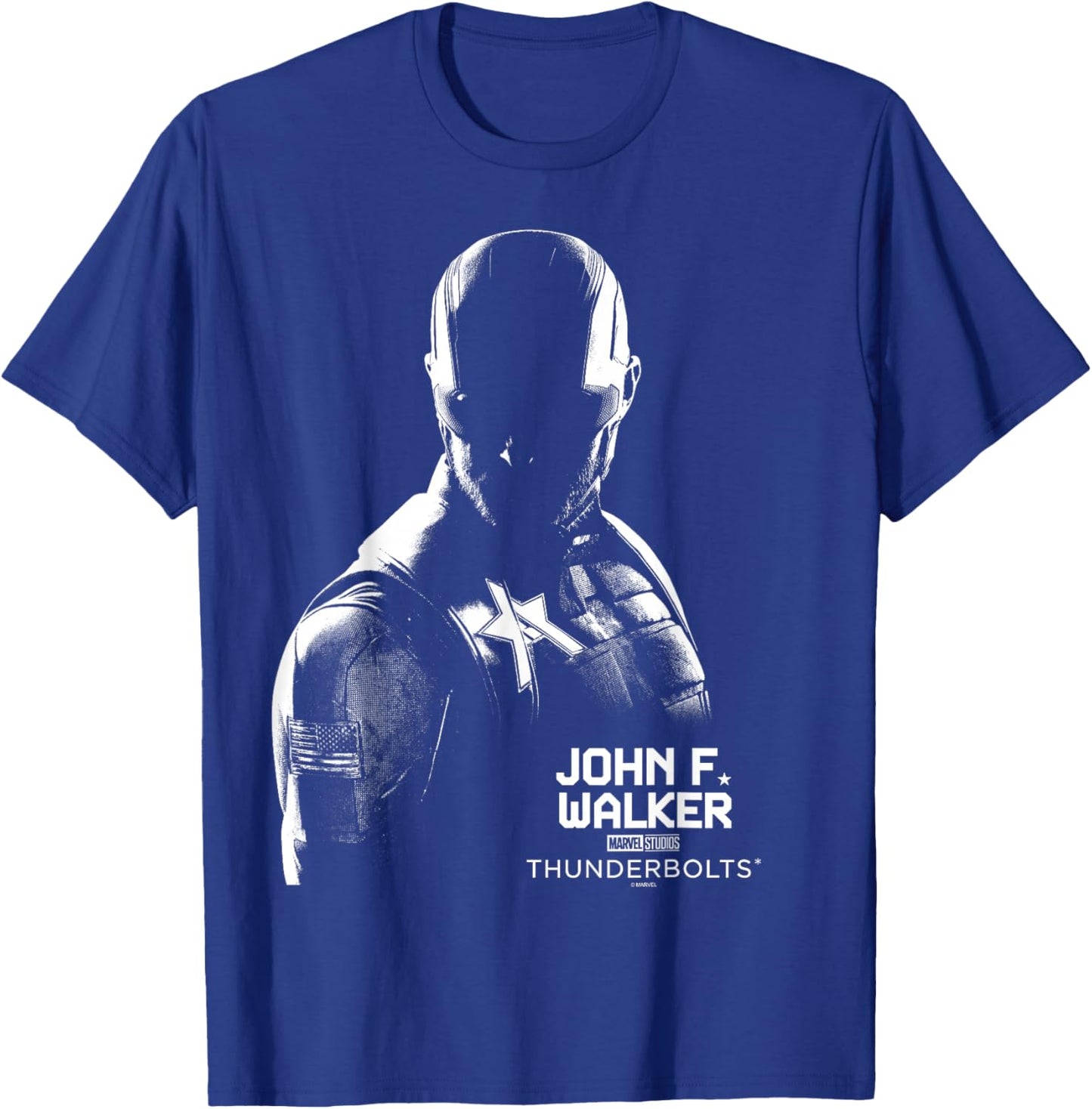 Marvel's Thunderbolts - John F Walker Silhouette T-Shirt - T-Shirt | Royal