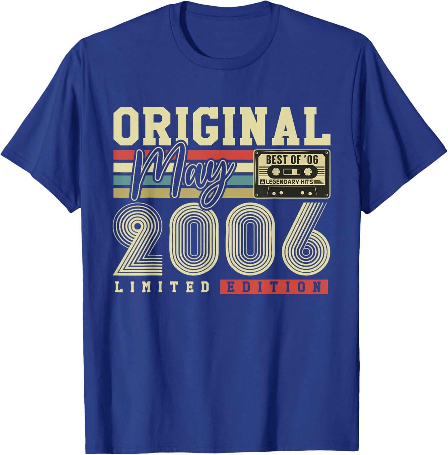 Original Mai 2006 Cadeau Vintage Anniversaire 20 Ans T-Shirt - T-Shirt | Royal