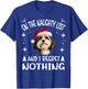 Cute Havanese dog Dog Christmas On The Naughty List and I T-Shirt - T-Shirt | Royal