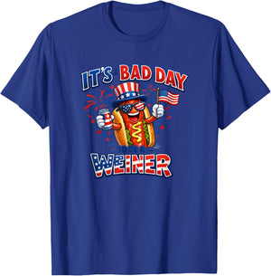 It's A Bad Day to Be A Weiner T-Shirt - T-Shirt | Royal