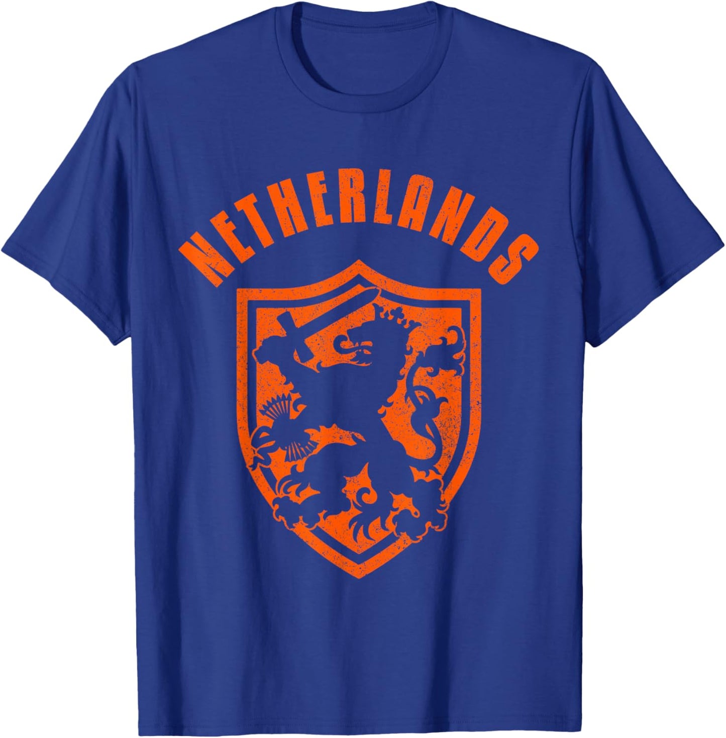 Netherlands Netherlands Lion Dutch Holland Vintage T-Shirt - T-Shirt | Royal