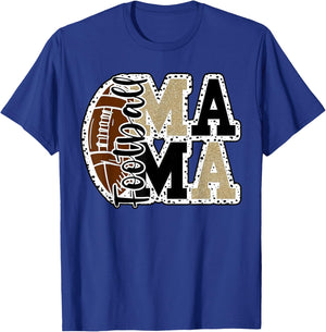 Football Mom, football mama, football player's mom T-Shirt - T-Shirt | Royal