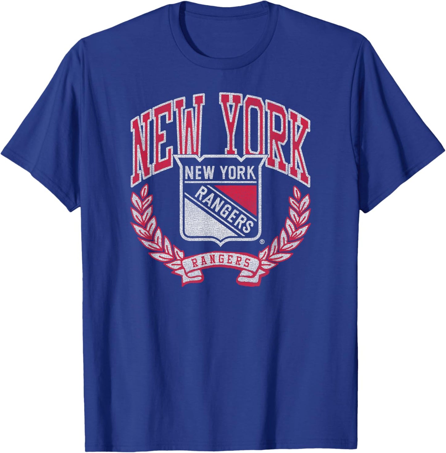 New York Rangers Vintage Victory Blue Officially Licensed T-Shirt - T-Shirt | Royal