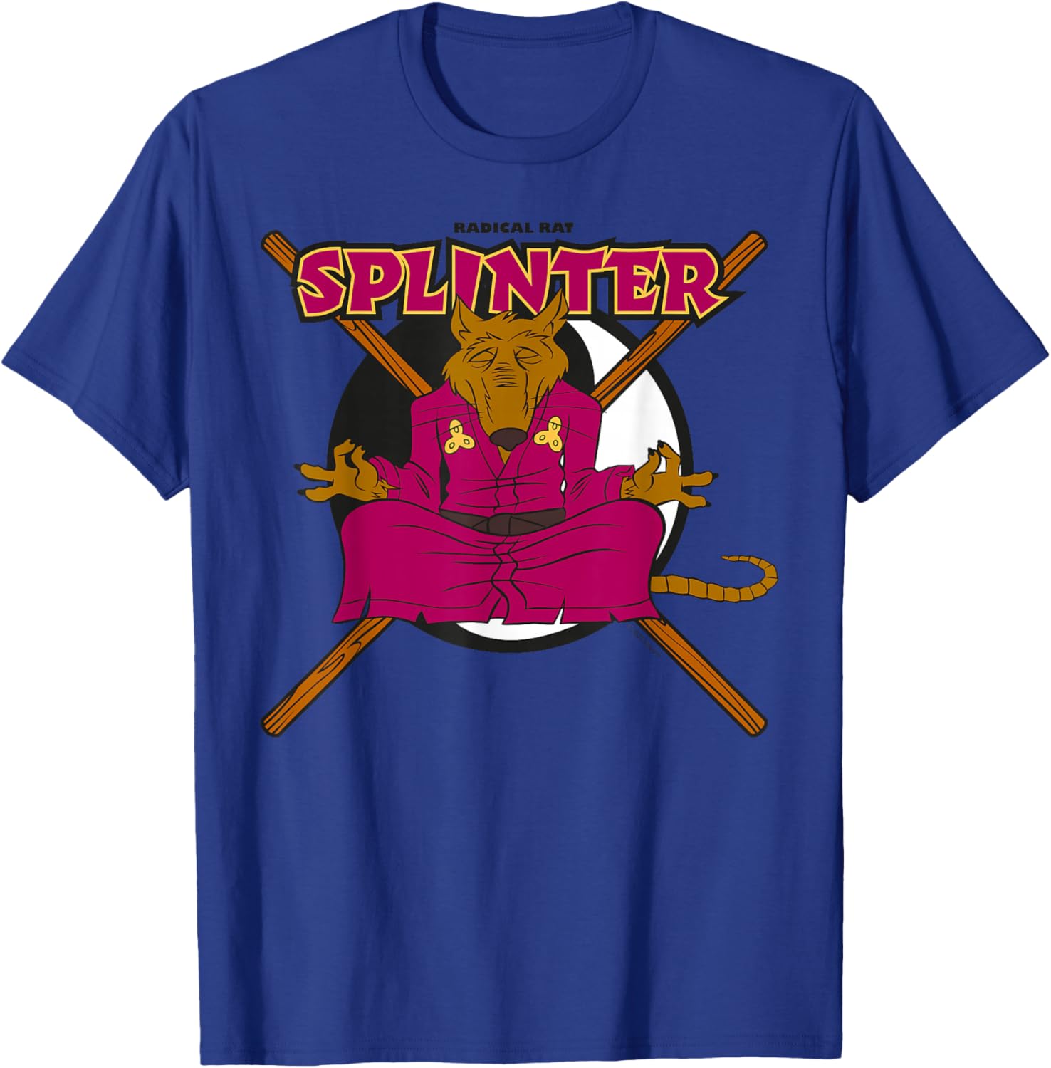 TMNT Teenage Mutant Ninja Turtles Splinter Radical Rat Rétro T-Shirt - T-Shirt | Royal