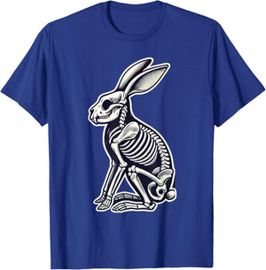 Rabbit Bunny Skeleton Halloween T-Shirt - T-Shirt | Royal