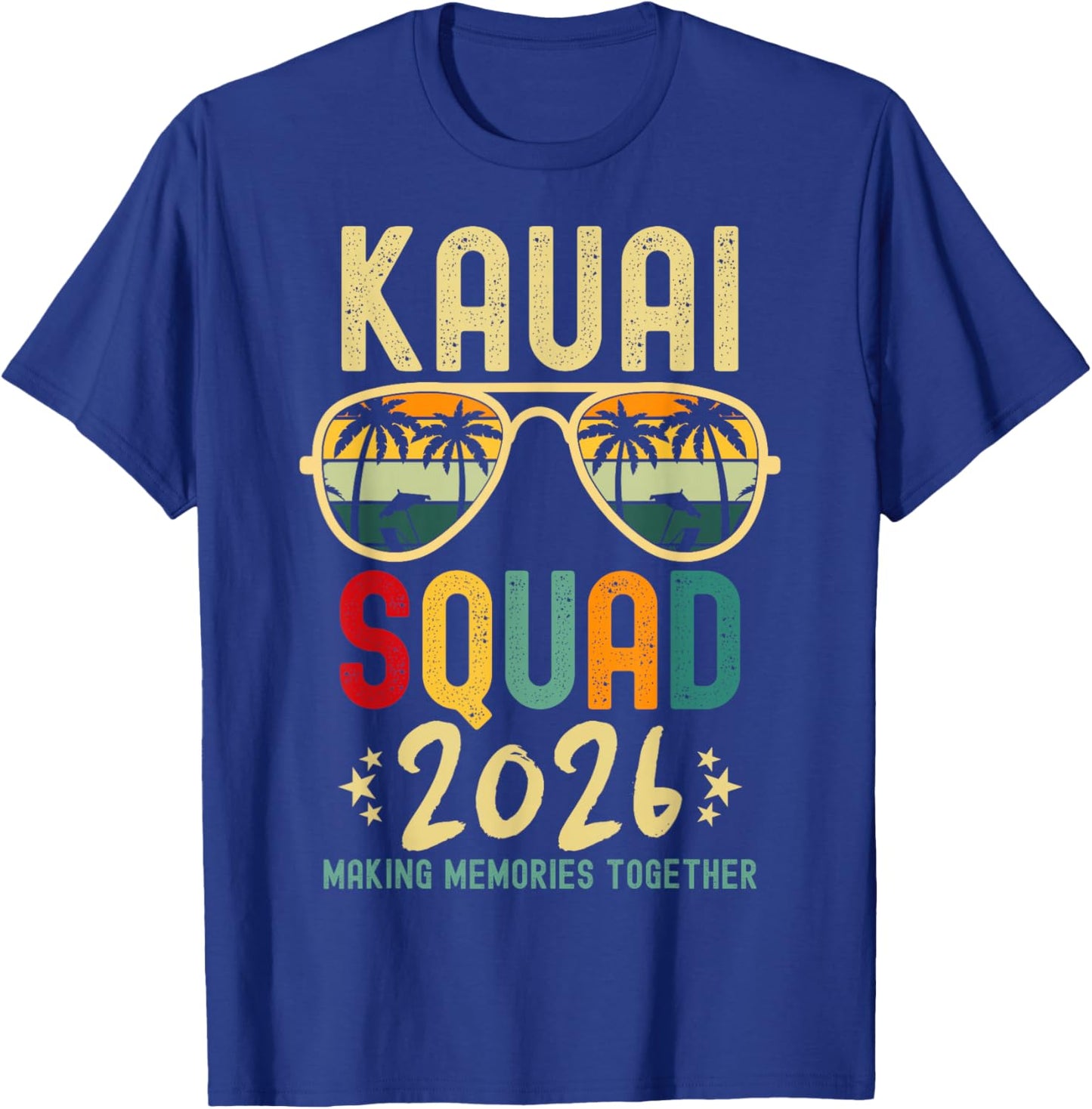Kauai Family Vacation 2026 Hawaii Beach Group Matching T-Shirt - T-Shirt | Royal