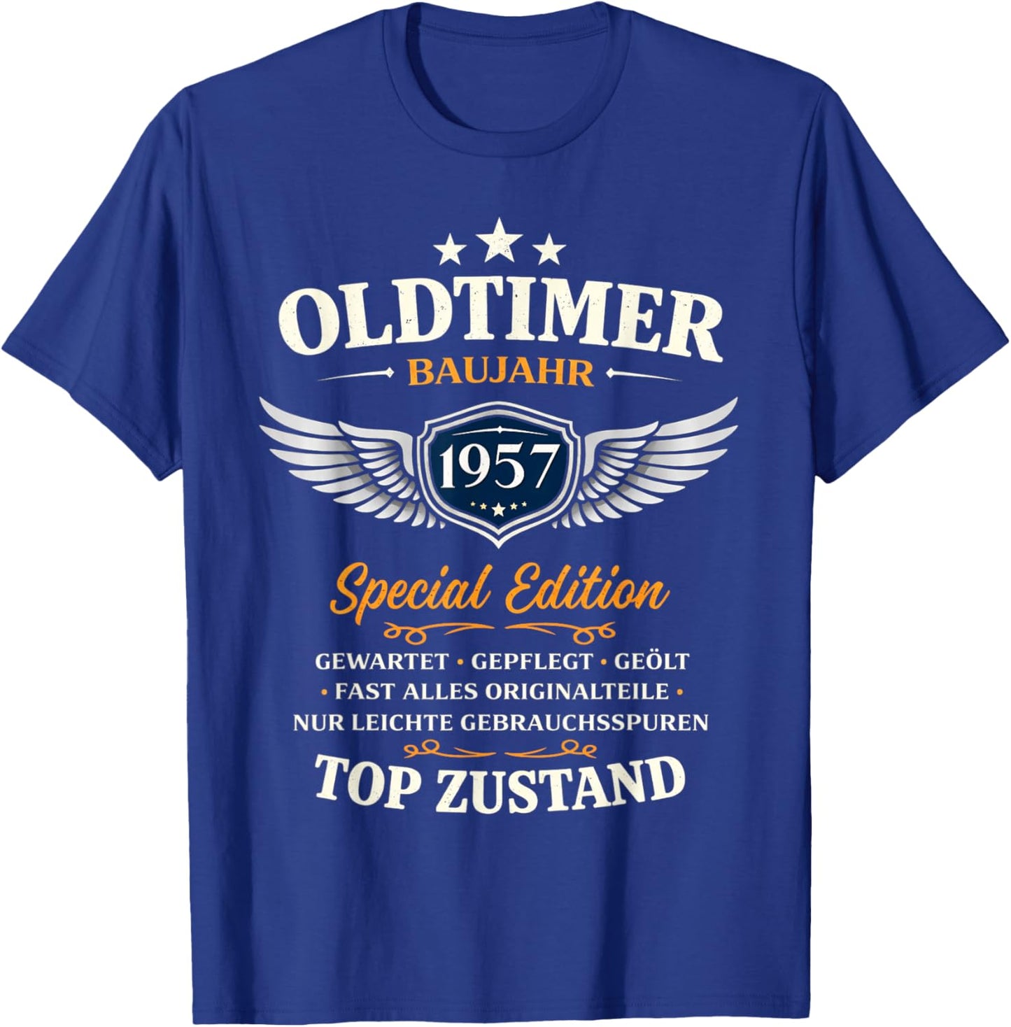 69. Geburtstag Geschenk Mann Frau Vintage Oldtimer 1957 T-Shirt - T-Shirt | Royal