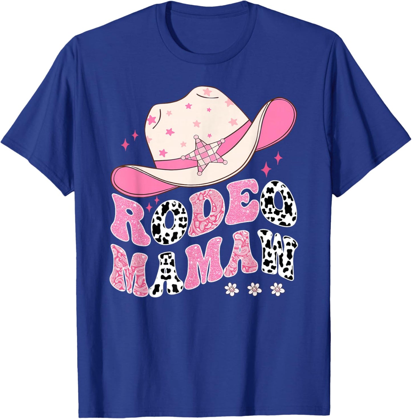 Rodeo Mamaw Pink CowGirl 1St Birthday Family Matching T-Shirt - T-Shirt | Royal