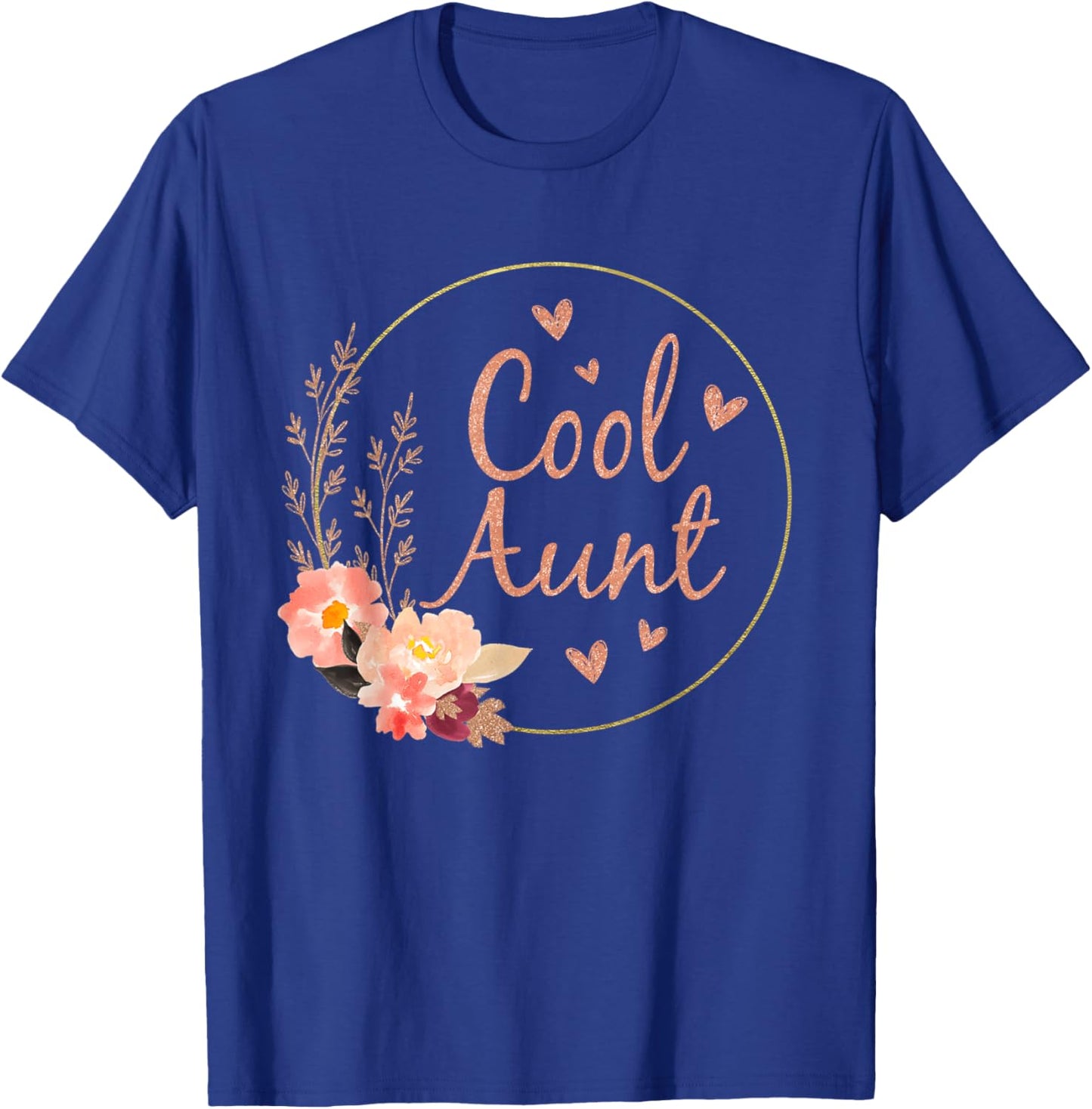 Auntie Funny Aunt Baby Announcement Mother's Day T-Shirt - T-Shirt | Royal