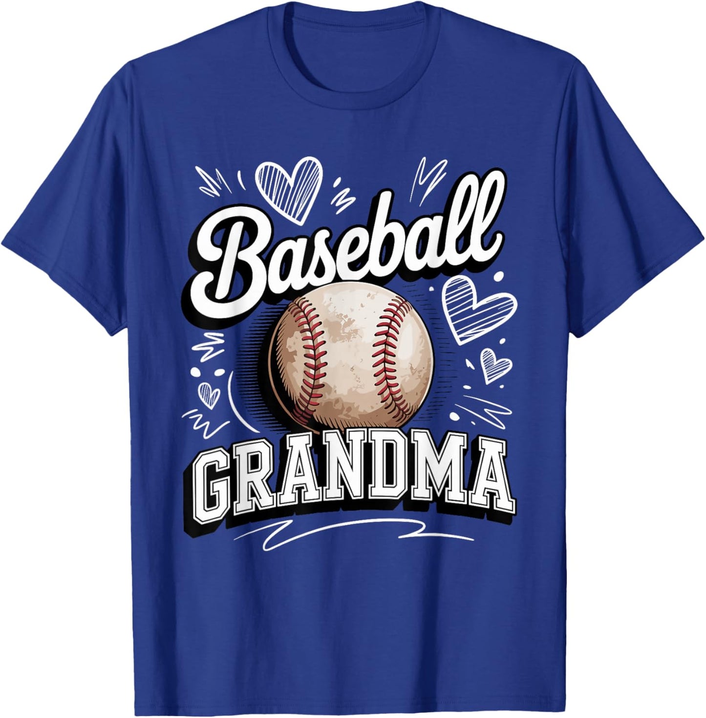 Baseball Grandma Proud Senior League Fan Spirit T-Shirt - T-Shirt | Royal