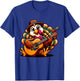Thanksgiving for Family - Charming Turkey Playing Guitar T-Shirt - T-Shirt | Royal
