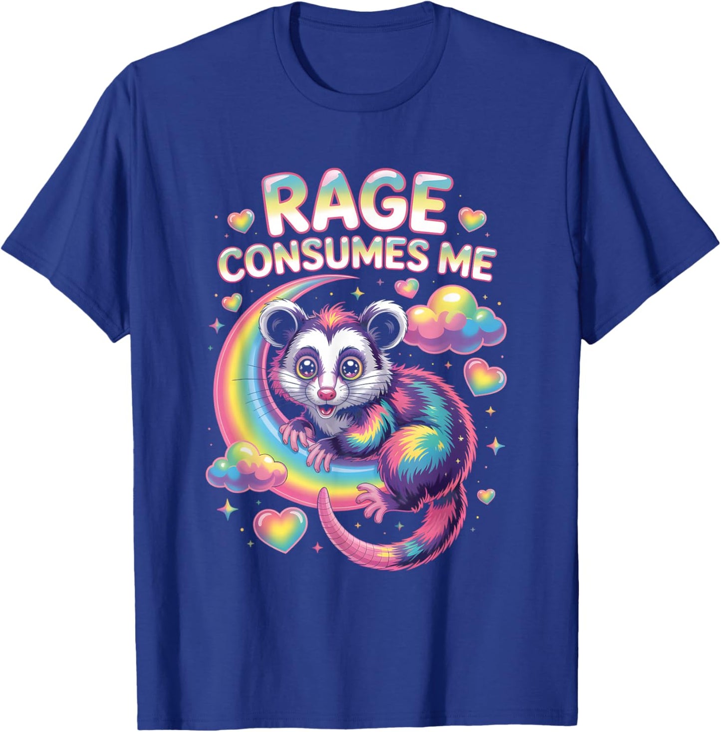 Cute Possum Rage Consumes Me T Shirt T-Shirt - T-Shirt | Royal