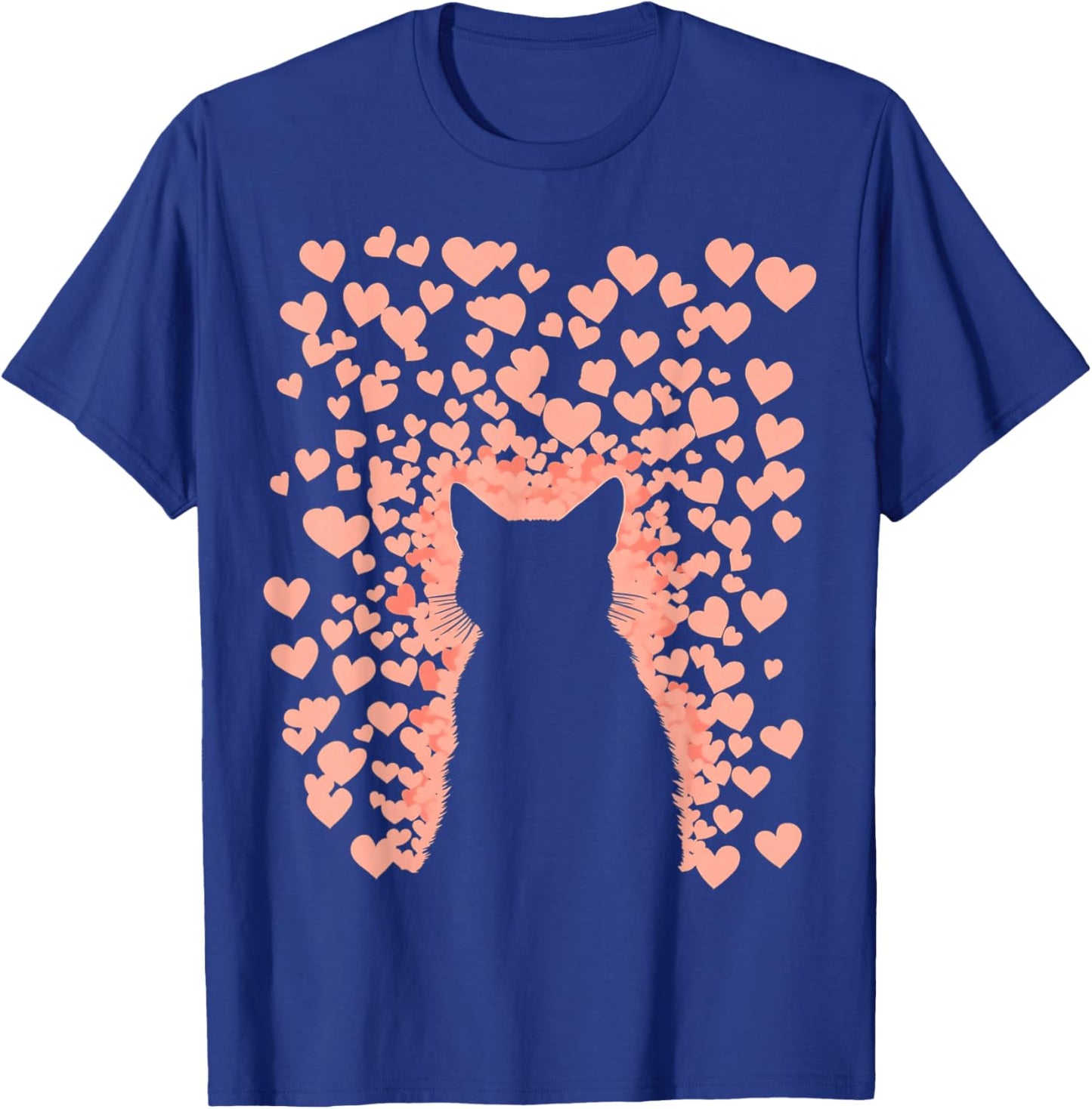Valentines Day Cat Valentine T-Shirt - T-Shirt | Royal