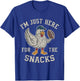 Funny I'm Just Here for The Snacks Football T-Shirt - T-Shirt | Royal