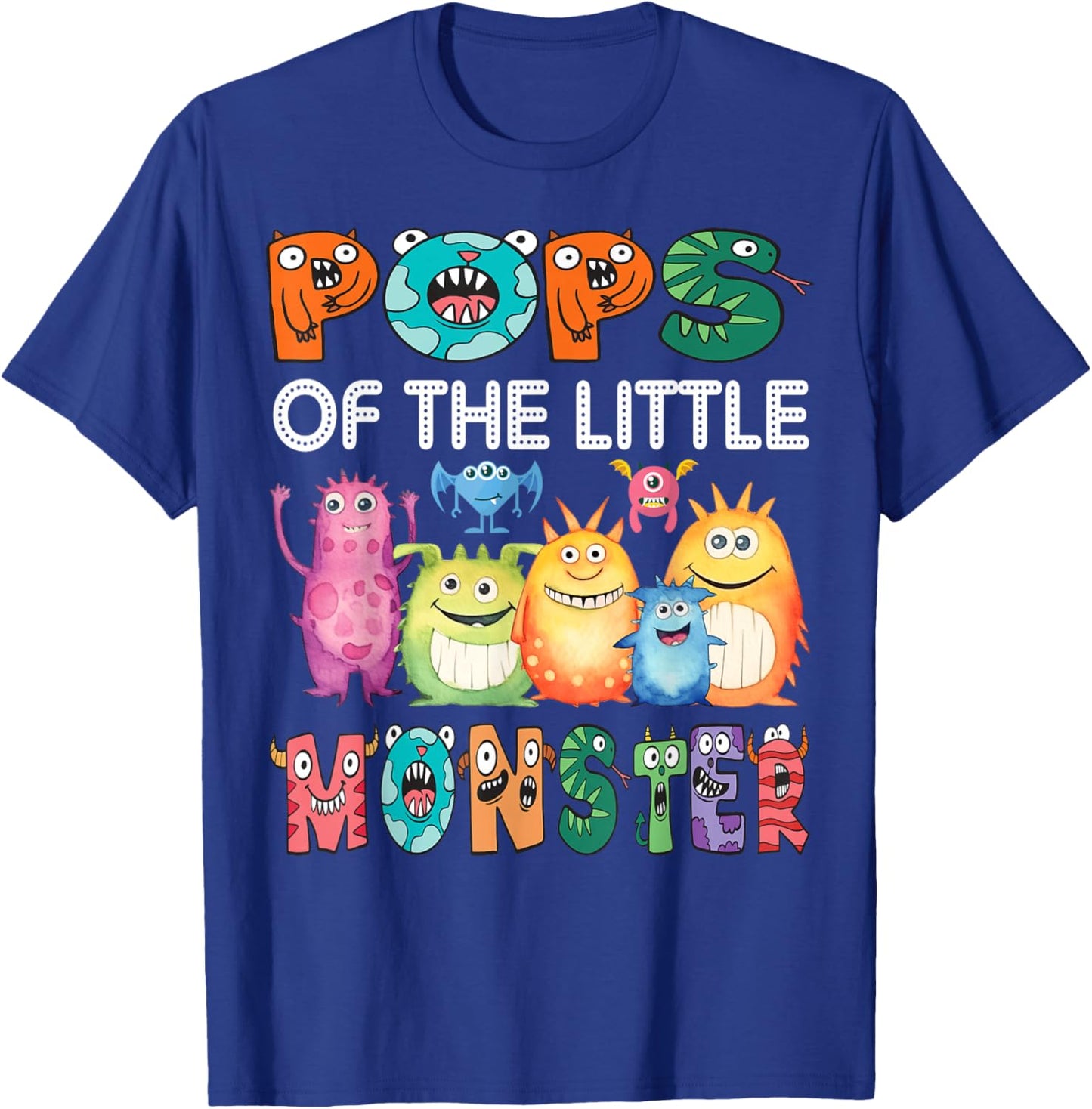 Pops Of The Little Monster Kids 1St Birthday Party T-Shirt - T-Shirt | Royal