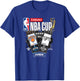 NBA Official Emirates Cup 2025 Finals Knicks vs Spurs T-Shirt - T-Shirt | Royal
