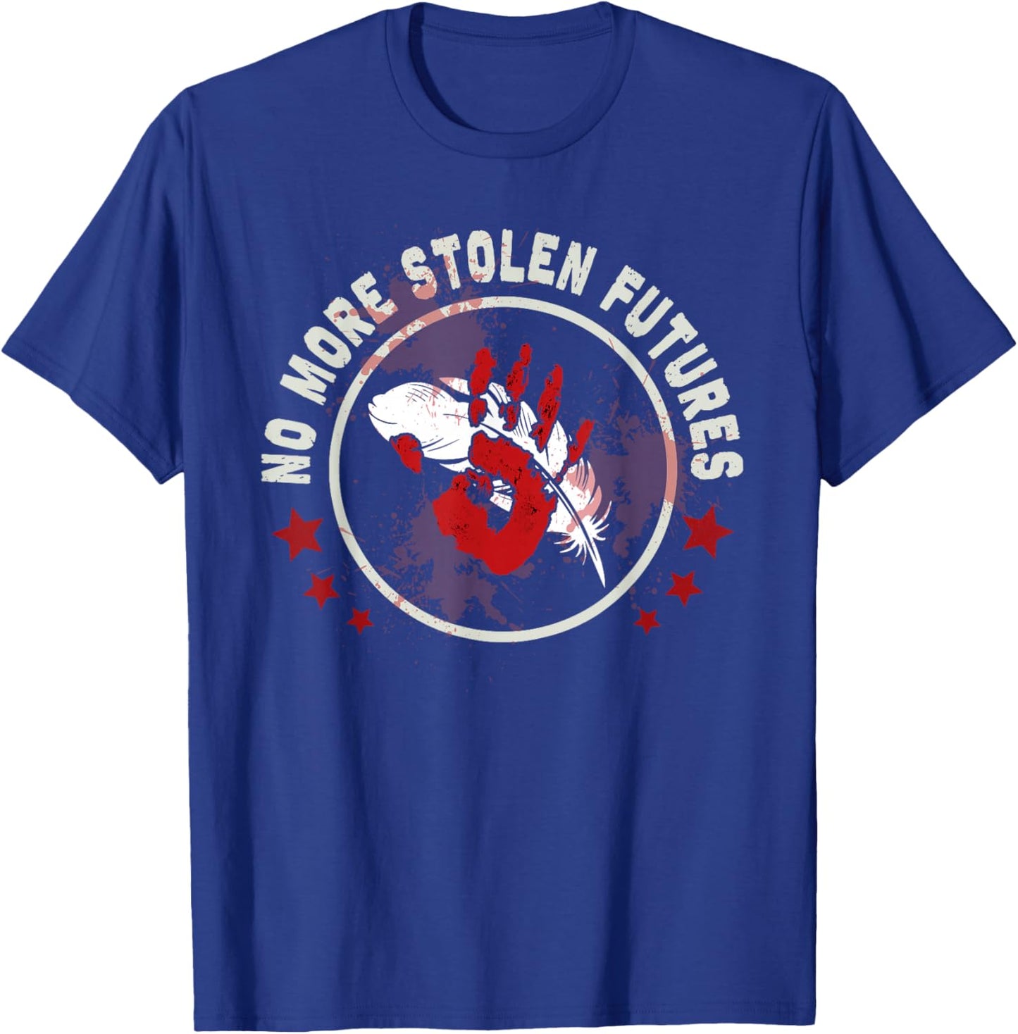 MMIW Awareness Indigenous Women Stolen Sisters Native Art T-Shirt - T-Shirt | Royal