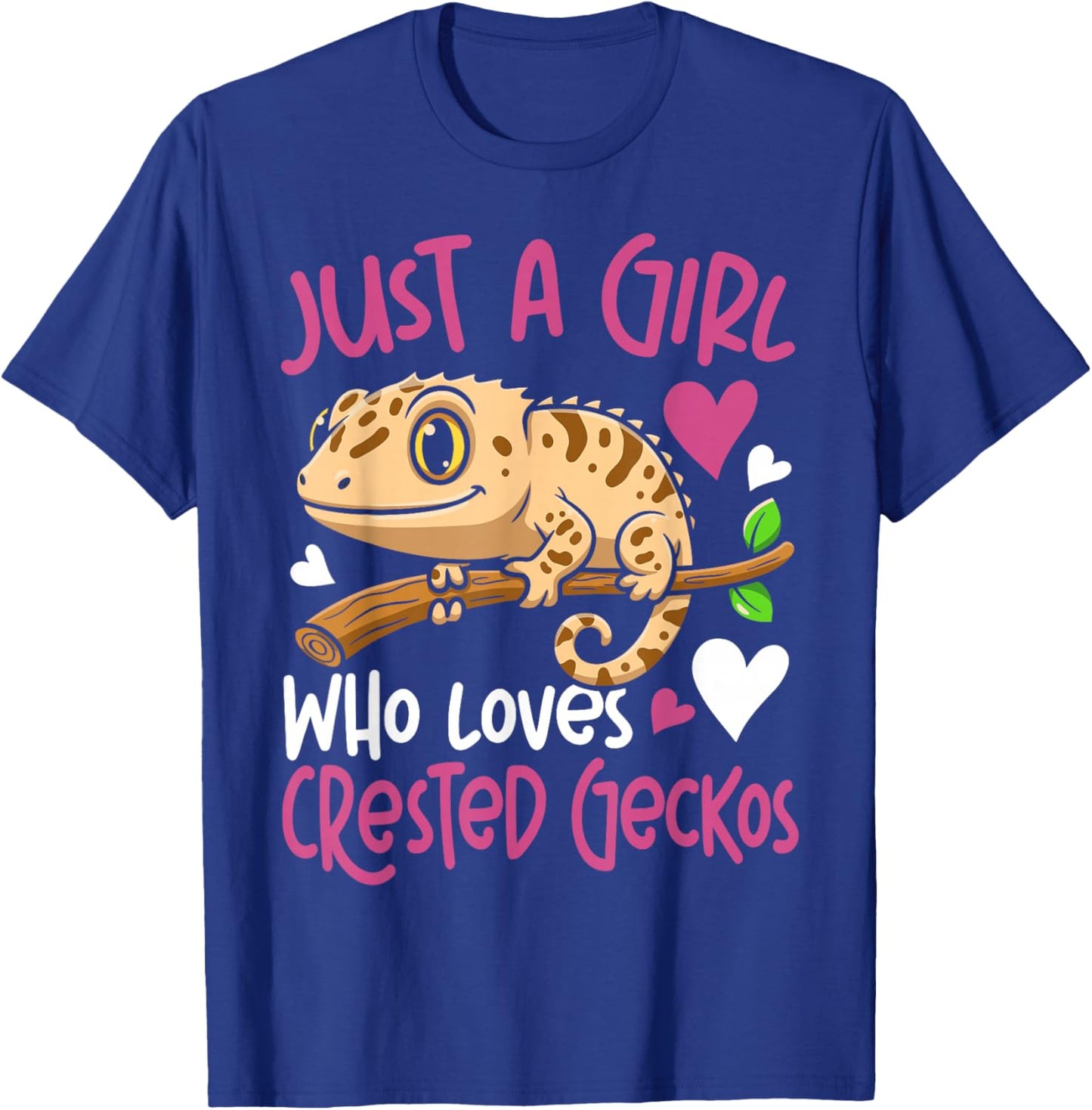 Crested Gecko Just A Girl Who Loves Crested Geckos T-Shirt - T-Shirt | Royal