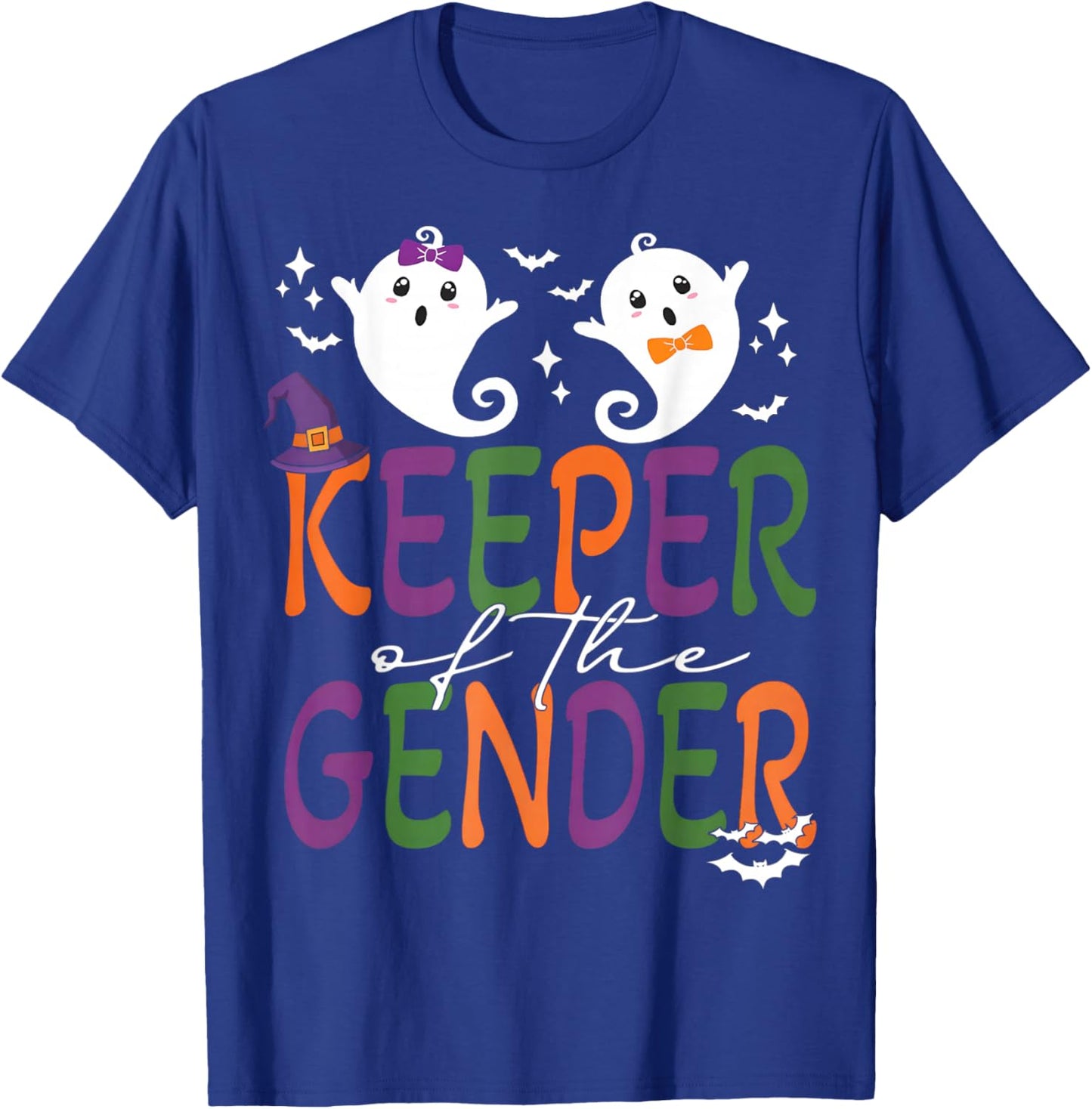 Keeper of The Gender Reveal Halloween Pregnancy Announcement T-Shirt - T-Shirt | Royal