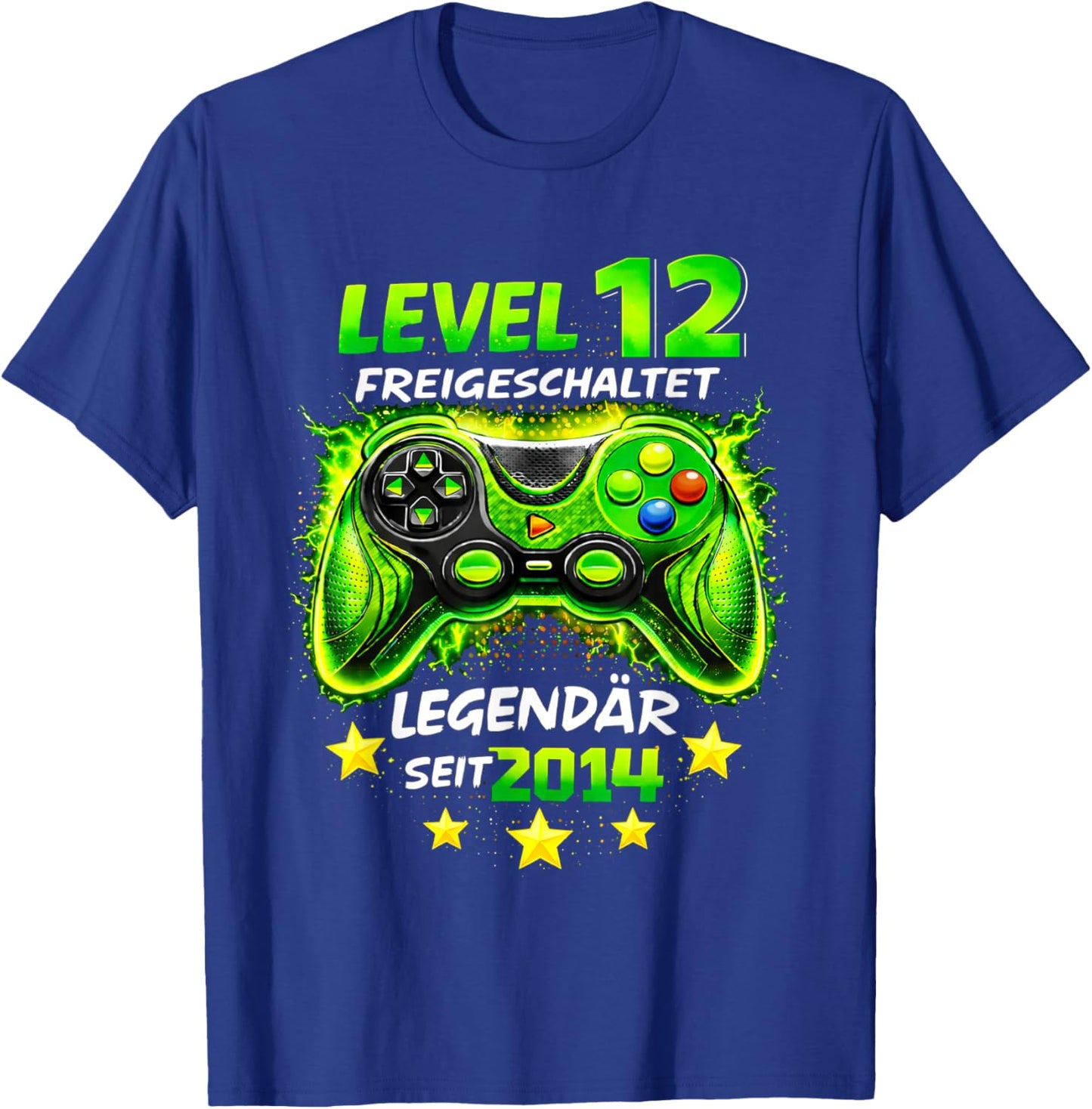 Level 12 Birthday Boy Gamer Funny 2014 12 Birthday T-Shirt - T-Shirt | Royal