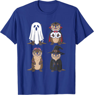 Otter Ghost Witch Zombie Halloween Costume Boys T-Shirt - T-Shirt | Royal