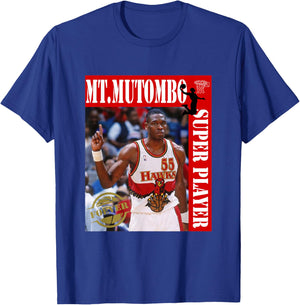 Dikembe Mutombo_NBA_001 T-Shirt - T-Shirt | Royal