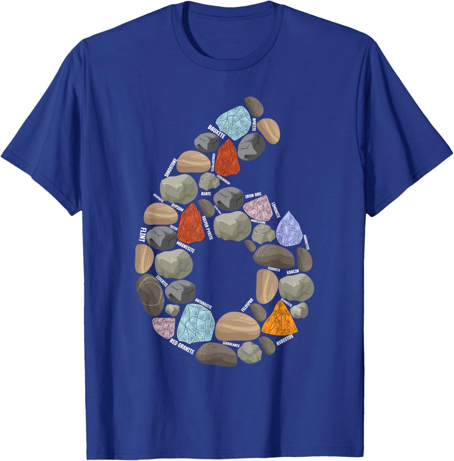Geology Rocks 6 Years Old 6th Birthday Rock Collecting T-Shirt - T-Shirt | Royal
