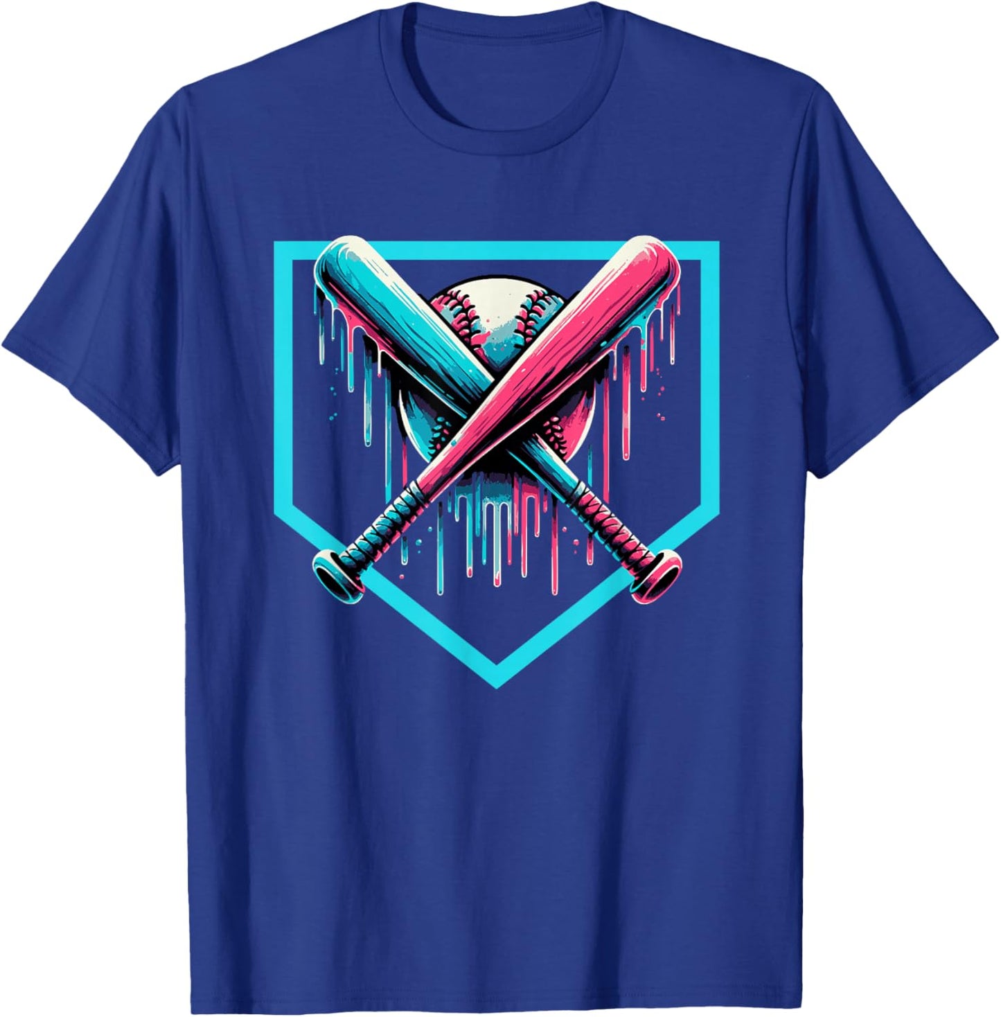Drip Boys Baseball Bat and T-Shirt - T-Shirt | Royal