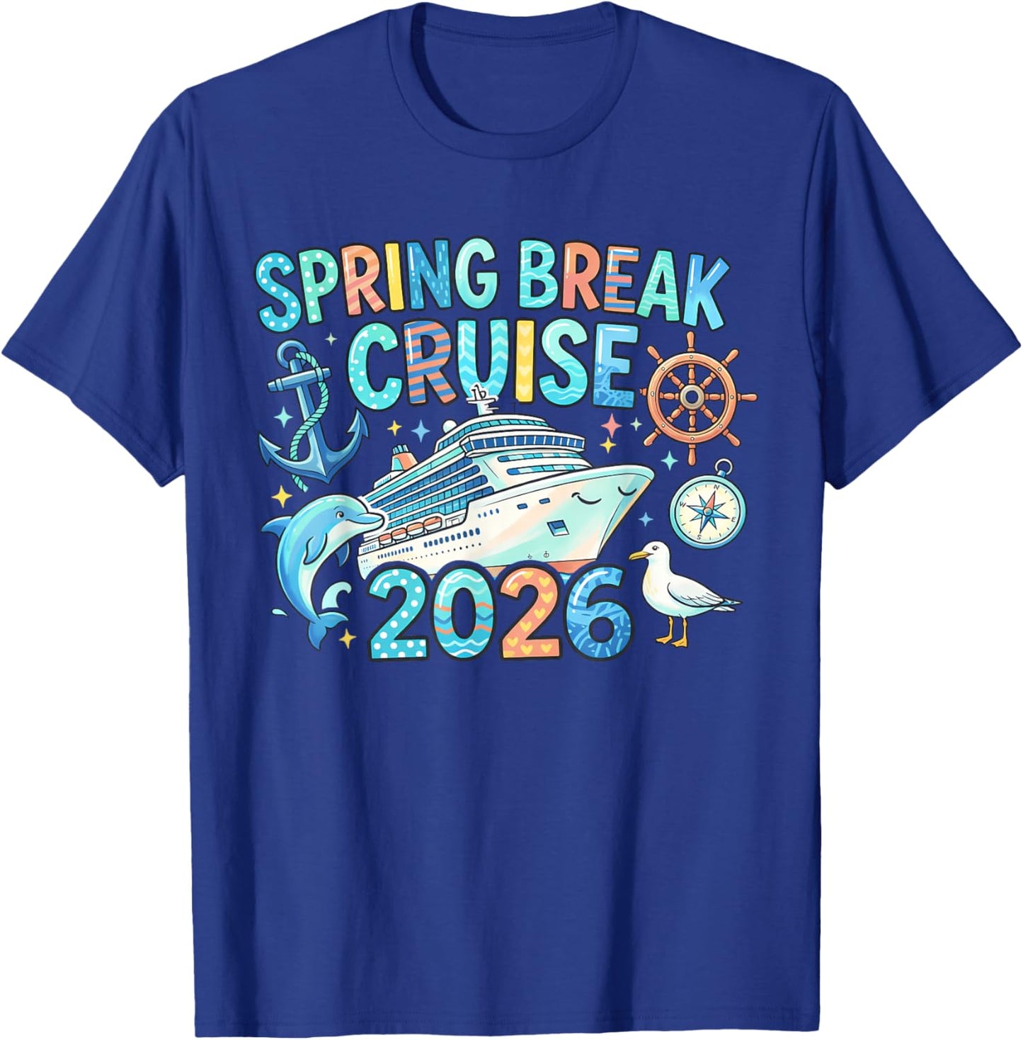Spring Break Cruise 2026 Family Trip Vacation Matching T-Shirt - T-Shirt | Royal