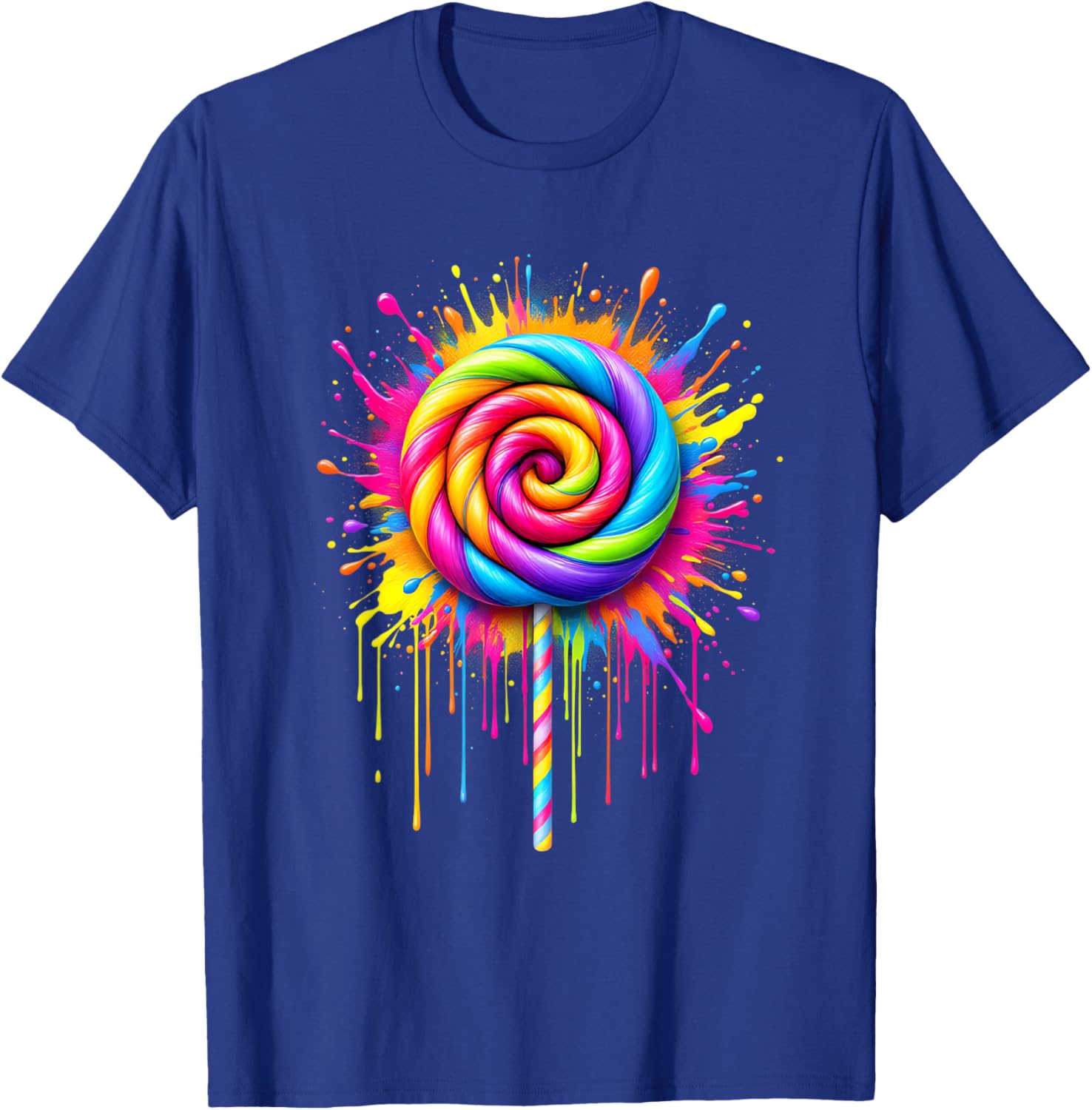Candy Candy Costume Women's Carnival Lollipop Fancy Dress T-Shirt - T-Shirt | Royal