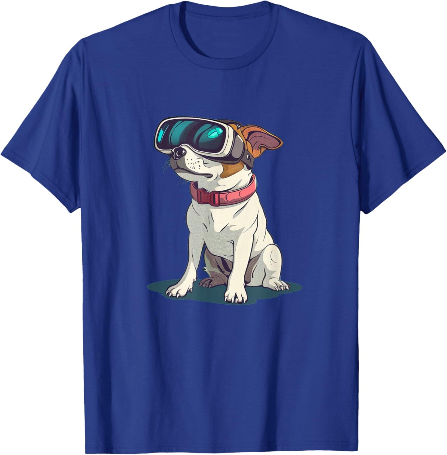 Virtual Reality Dog Graphic for Amazing Style T-Shirt - T-Shirt | Royal
