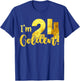I'm 24th Golden Birthday 24 Year Old Bday Kids Groovy T-Shirt - T-Shirt | Royal
