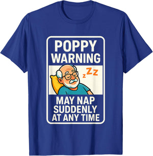 Best Poppy Art for Grandpa from Grandkids Father's Day Poppy T-Shirt - T-Shirt | Royal