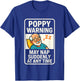 Best Poppy Art for Grandpa from Grandkids Father's Day Poppy T-Shirt - T-Shirt | Royal