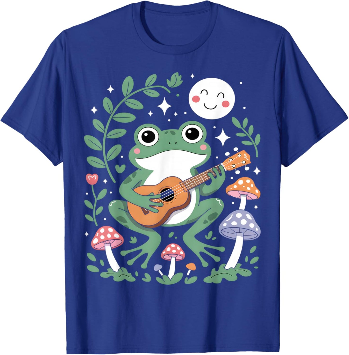 Frog Playing Ukulele T-Shirt - T-Shirt | Royal