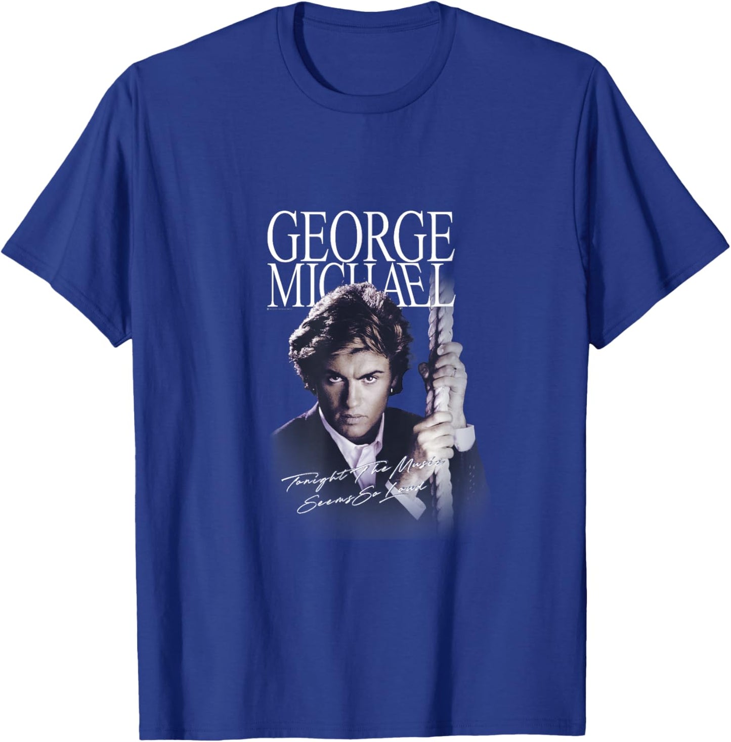 George Michael Retro Icon , Small, Black T-Shirt - T-Shirt | Royal