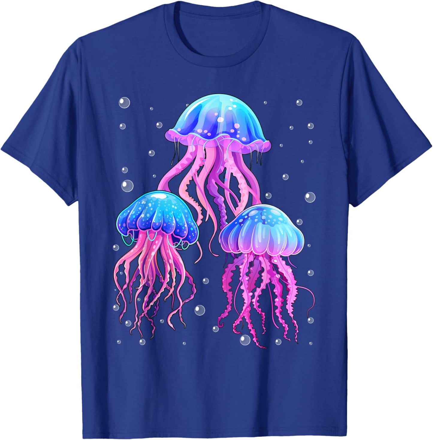 Glowing Rainbow Jellyfish T-Shirt - T-Shirt | Royal