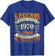55th Birthday Vintage Legends Born In 1970 55 Years Old T-Shirt - T-Shirt | Royal