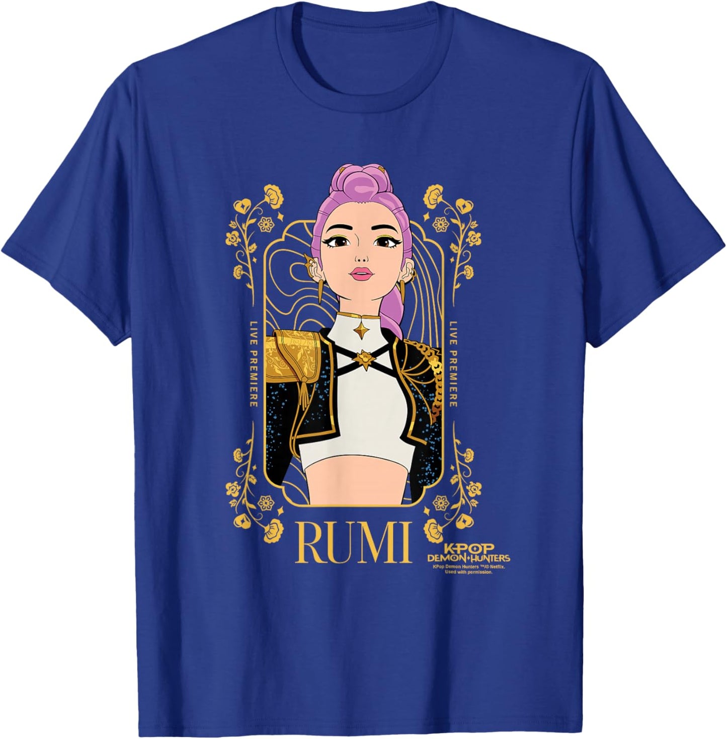 KPop Demon Hunters Rumi Golden Frame T-Shirt - T-Shirt | Royal