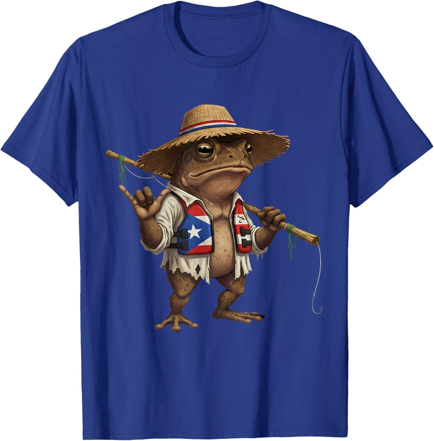 Coqui Frog Puerto Rico Taino Puerto Rican Flag Boricua T-Shirt - T-Shirt | Royal