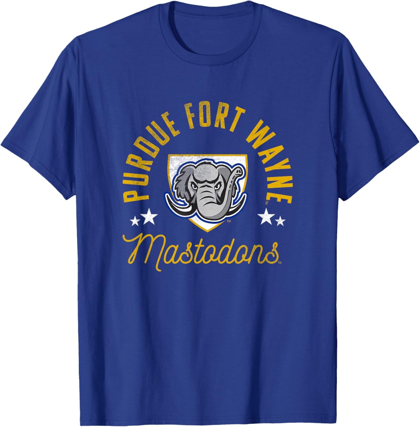 Purdue University Fort Wayne Mastodons Logo T-Shirt - T-Shirt | Royal