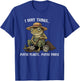 Funny Saying I Bury Things Maybe Plants Maybe People Frog T-Shirt - T-Shirt | Royal
