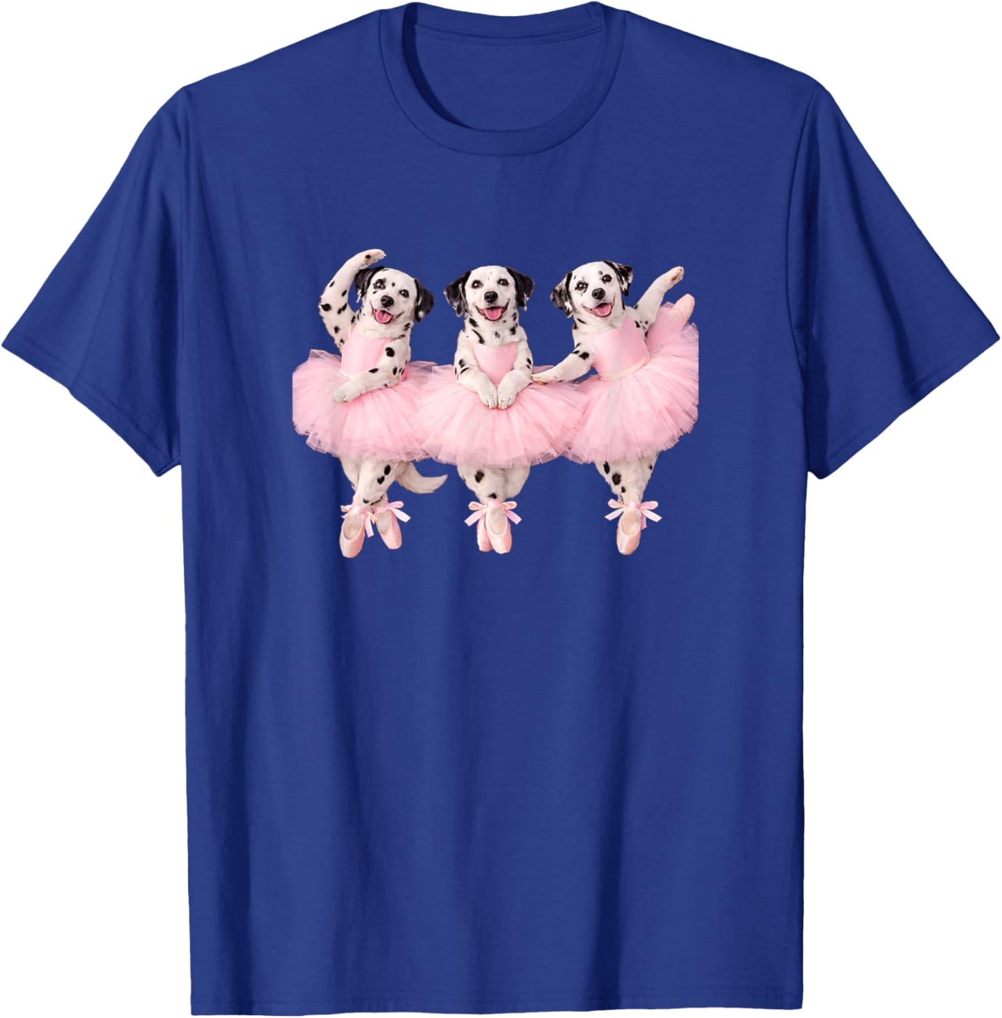 Funny Dalmatian Dog Ballet Dancer Mom Ballerina Cute Graphic T-Shirt - T-Shirt | Royal
