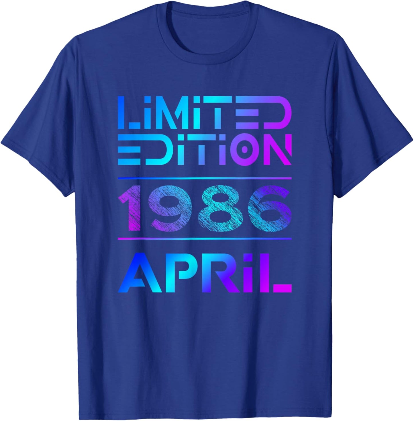 Limited Edition April 1986 Mann Frau 40. Geburtstag T-Shirt - T-Shirt | Royal