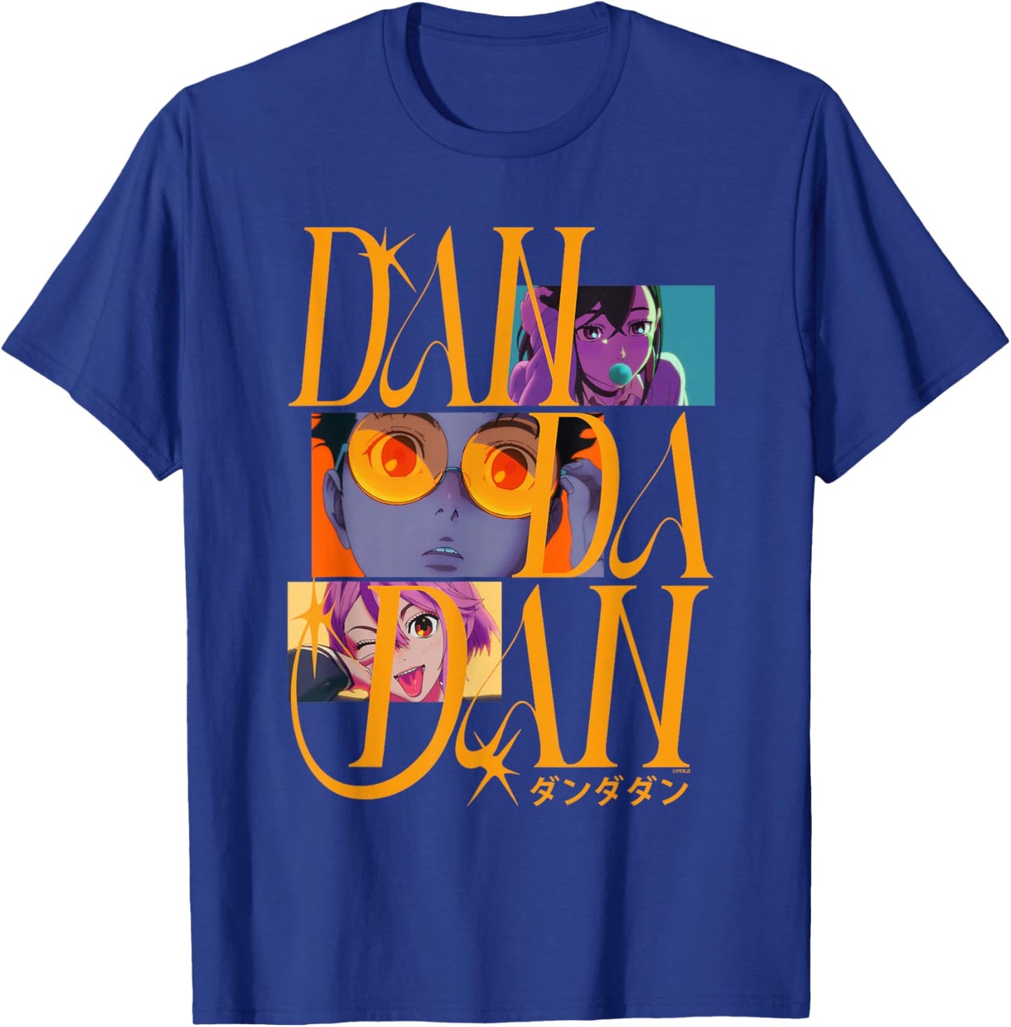 Dan Da Dan Colorful Opening Credits Scenes Anime T-Shirt - T-Shirt | Royal