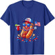 4th of July Funny Hotdog Not Until My Wiener USA Flag T-Shirt - T-Shirt | Royal
