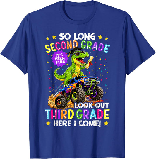 So Long 2nd Grade 3rd Grade Here I Come Graduation Boys T-Shirt - T-Shirt | Royal
